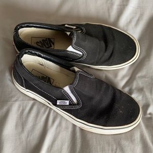 Black Slip On Vans